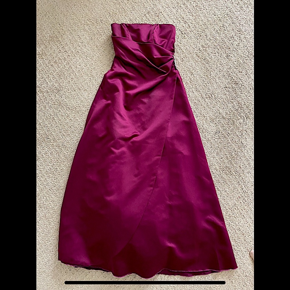 David’s Bridal strapless ball gown